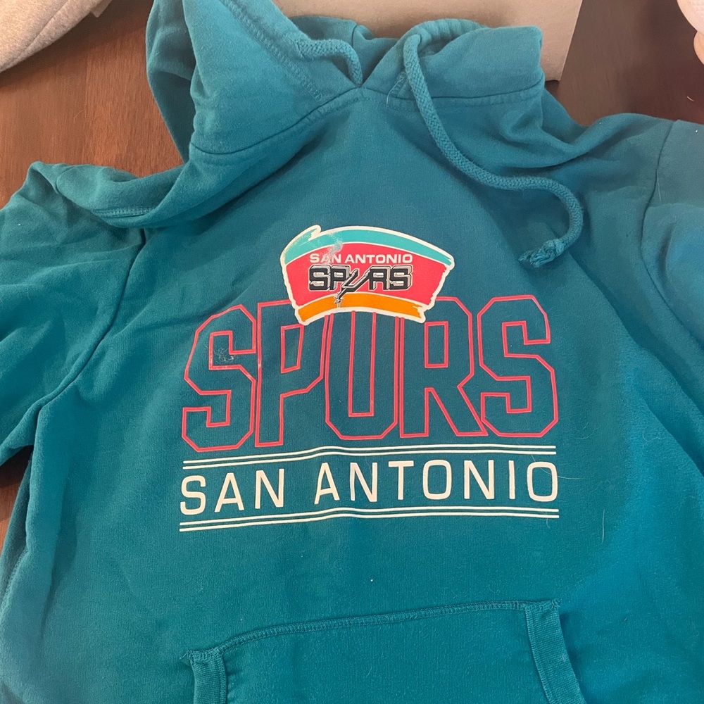 San Antonio Spurs Hoodie - Mitchell and Ness - Vintage/Fiesta Colors XXL
